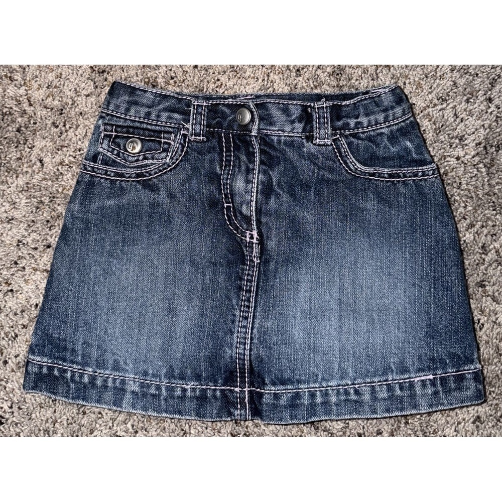 Gymboree Toddler Girl's Size 3T Denimâ Jean Skirt/skort Pink Stiching